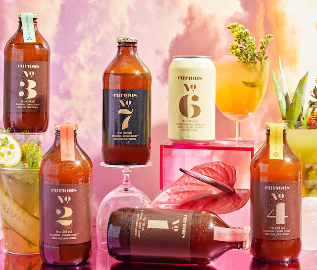 Curious Elixirs offers 9 cocktails, minus the alcohol